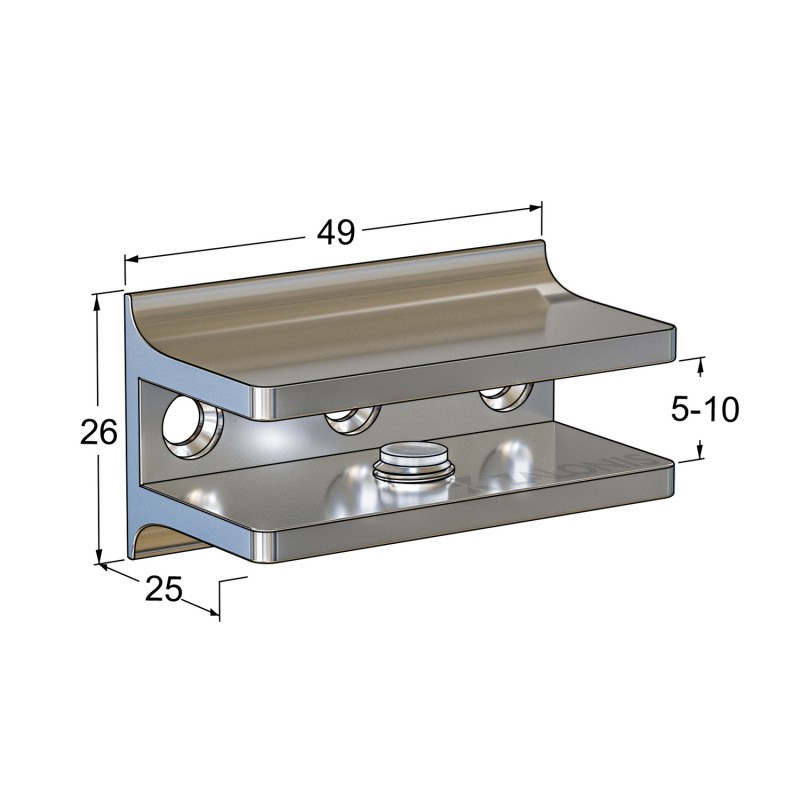 ΣΤΗΡΙΓΜΑ ΚΡΥΣΤΑΛΛΩΝ 50x25 mm / 5-10mm / ΧΡΩΜΙΟ