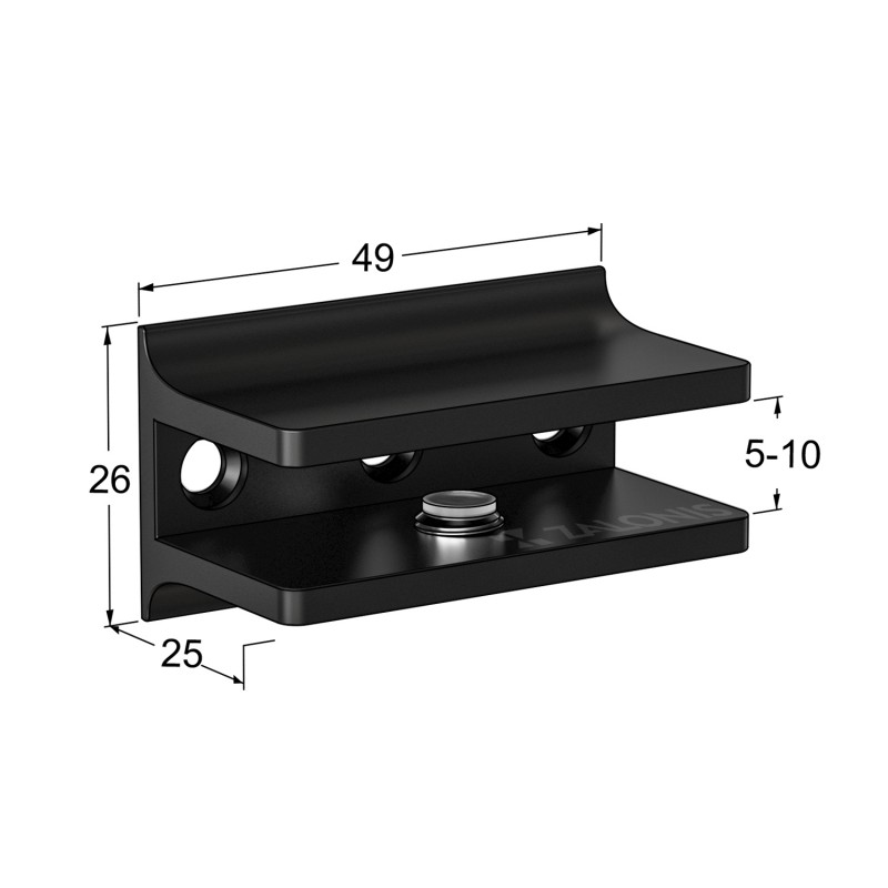 ΣΤΗΡΙΓΜΑ ΚΡΥΣΤΑΛΛΩΝ 50x25 mm / 5-10mm / ΜΑΥΡΟ ΣΤΗΡΙΓΜΑΤΑ ΠΙ ΚΡΥΣΤΑΛΛΩΝ
