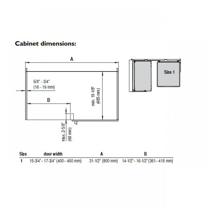 WARI CORNER VAUTH SAGEL 80 ΔΕΞΙ