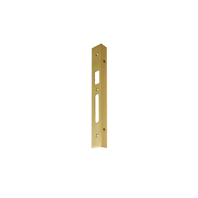 RIGHT ANGLED STRIKE PLATE 30 BRASS / GOLD