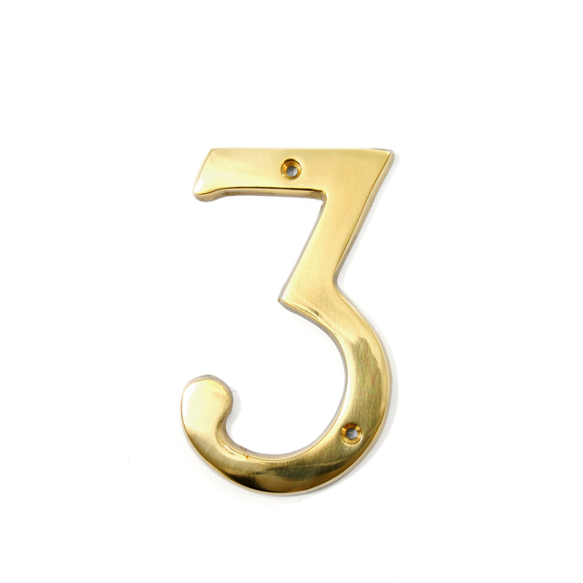 GOLD HOUSE NUMBER / 3