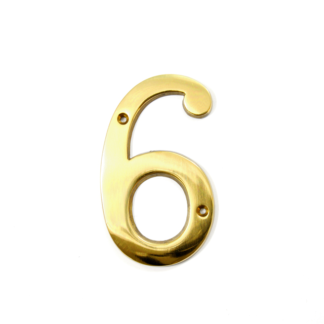 GOLD HOUSE NUMBER / 6