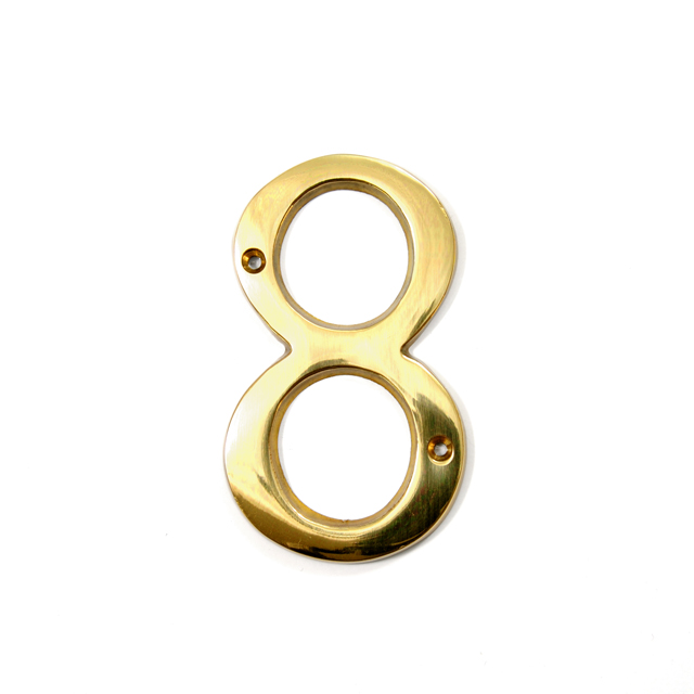 GOLD HOUSE NUMBER / 8