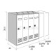 6 SLOTS LETTERBOX RIVISTA / BLACK-GLOSSY INOX