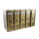 5 SLOTS LETTERBOX CUBO / BRONZE