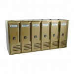 6 SLOTS LETTERBOX CUBO / BRONZE