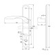 ENTRANCE HANDLE SPIRIT PLATE ROUND / MATT GOLD / LEFT ENTRANCE DOOR HANDLES