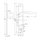 ENTRANCE HANDLE SPIRIT PLATE ROUND / MATT GOLD / RIGHT ENTRANCE DOOR HANDLES