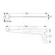 CLOTHES HANGING BRACKET ELEMENT SYSTEM 345 mm (L & R) / WHITE