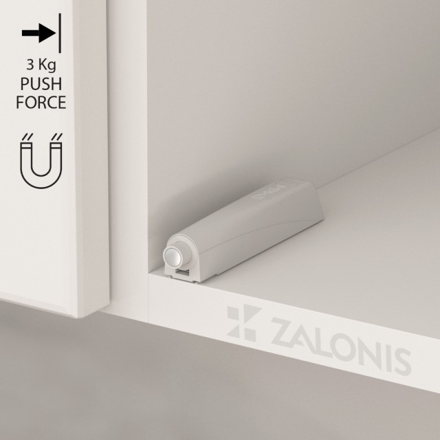 PUSH TO OPEN MAGNETIC / 3Kg / GREY