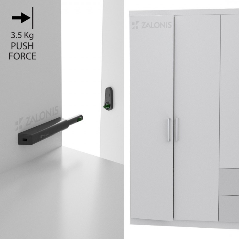 PUSH TO OPEN LATCH / 3.5Kg / ANTHRACITE