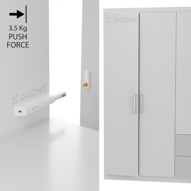 PUSH TO OPEN LATCH / 3.5Kg / WHITE