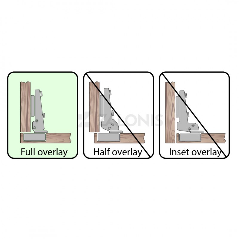 D.35 EMKW CABINET HINGE / SOFT CLOSE / FULL OVERLAY / 4D D.35 EMKW - SOFT CLOSE - 4D
