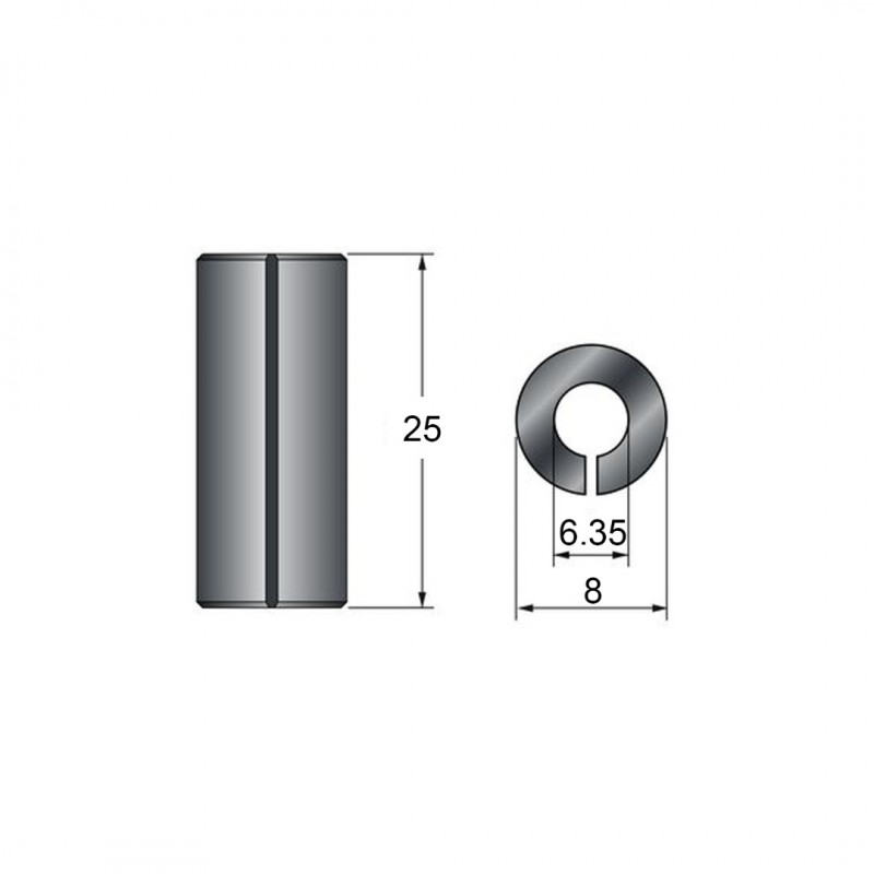 ROUTER ADAPTOR D.6.35 - D.8 mm All Routing Bits