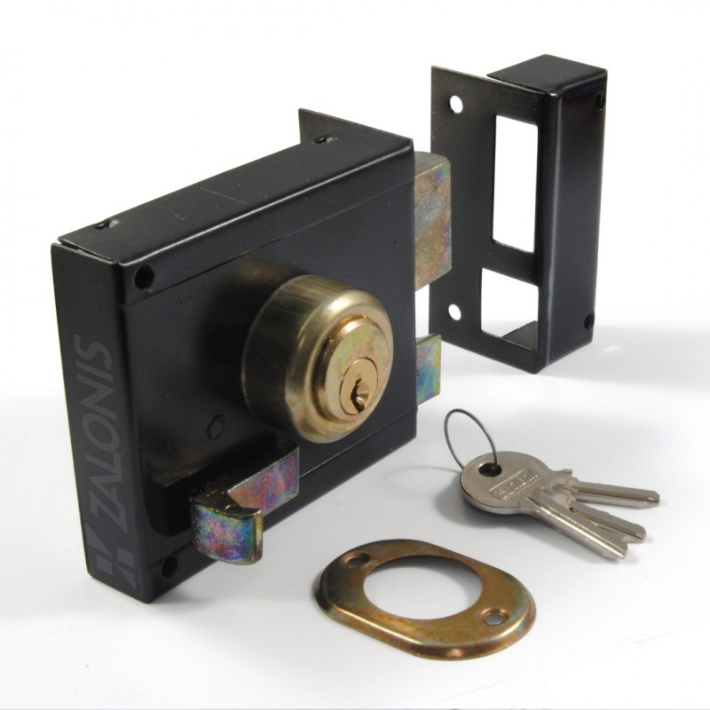 SECURITY YARD DOOR LOCK / BLACK / RIGHT