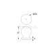 SPHERE FURNITURE KNOB / MATT NICKEL