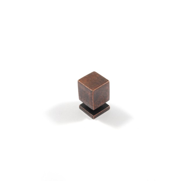 SQUARE FURNITURE KNOB / ANTIQUE