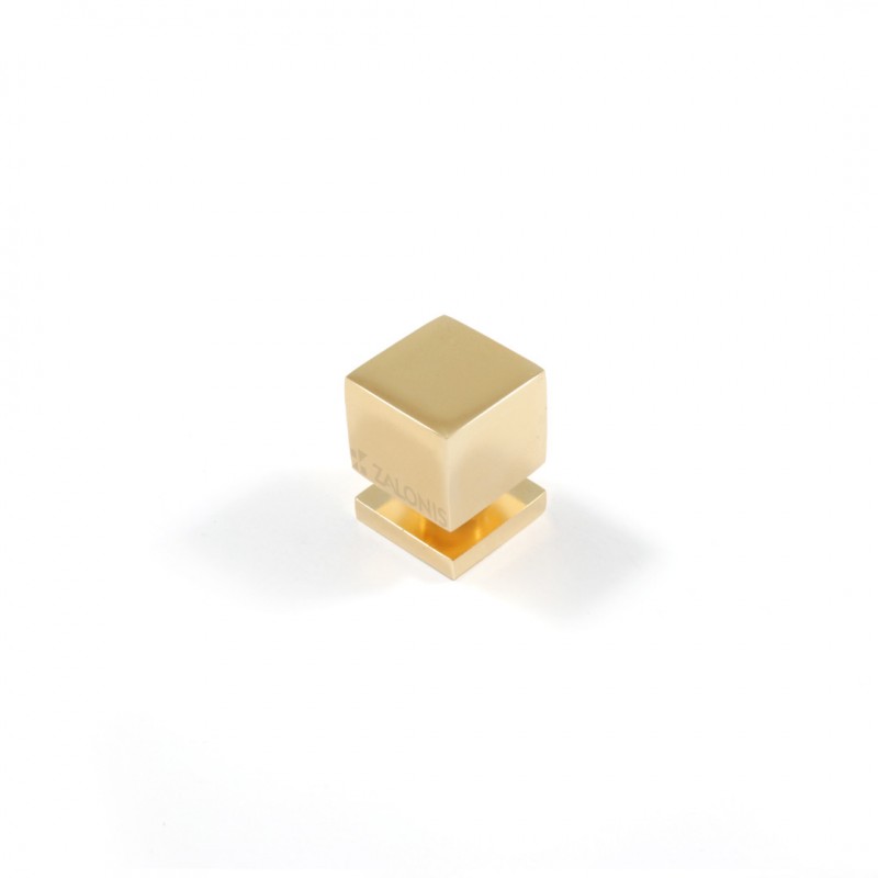 SQUARE FURNITURE KNOB / GOLD