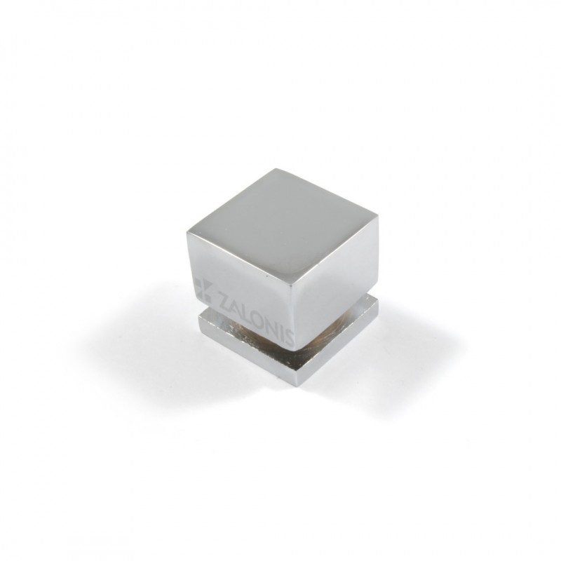 SQUARE FURNITURE KNOB / CHROME