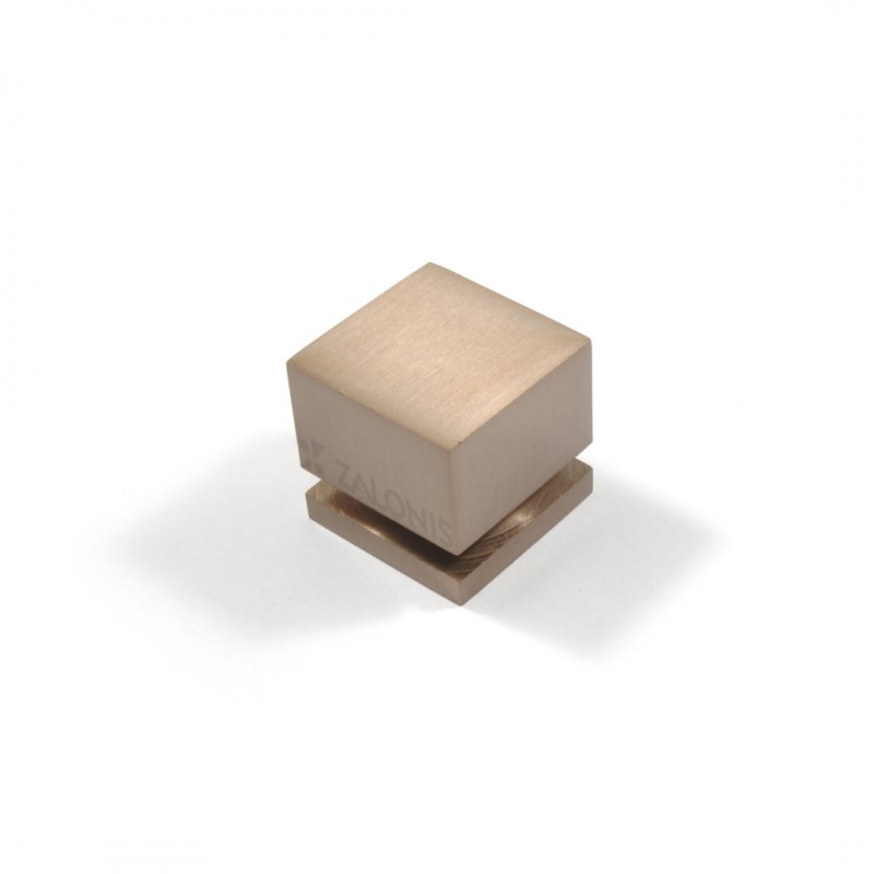 SQUARE FURNITURE KNOB / MATT NICKEL