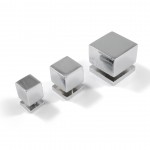 SQUARE FURNITURE KNOB / CHROME