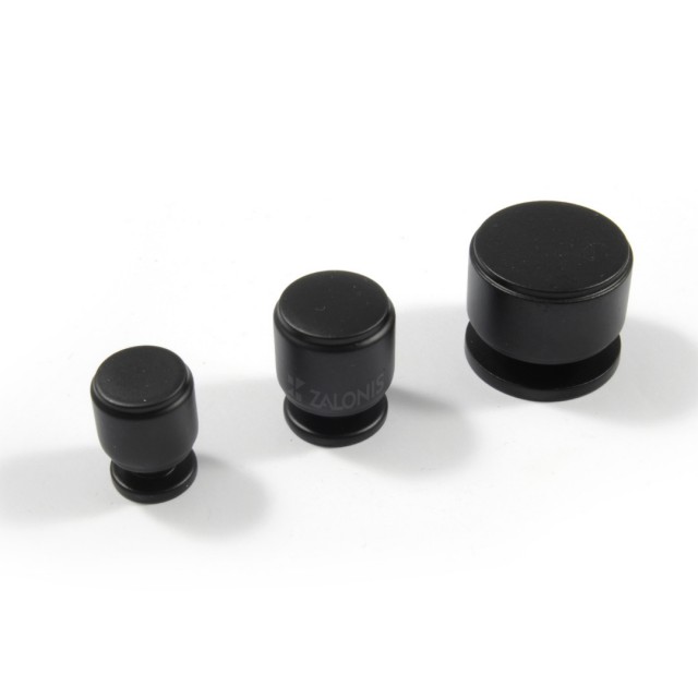 CYLINDER FURNITURE KNOB / BLACK