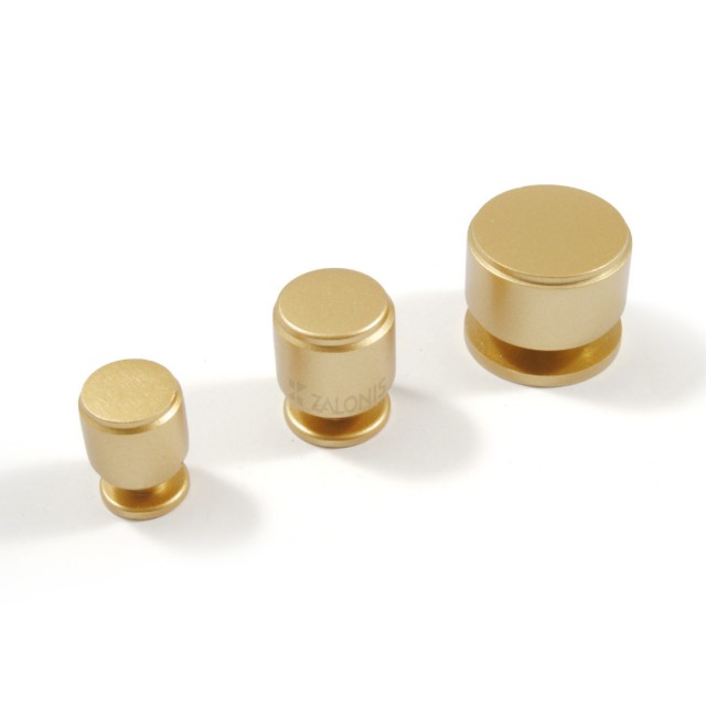 CYLINDER FURNITURE KNOB / MATT GOLD