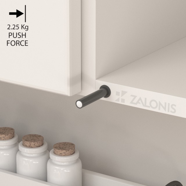 BUILT-IN PUSH TO OPEN INDAUX / 2.25 Kg / ANTHRACITE