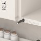 BUILT-IN PUSH TO OPEN INDAUX / ANTHRACITE