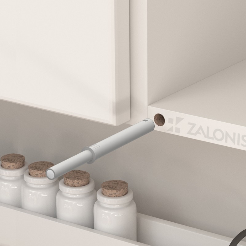 PUSH TO OPEN INDAUX ΧΩΝΕΥΤΟ / 2.25 Kg / ΓΚΡΙ ΑΝΟΙΚΤΟ