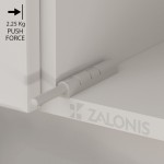 PUSH TO OPEN INDAUX / 2.25Kg ΔΥΝΑΜΗ / ΓΚΡΙ ΑΝΟΙΚΤΟ