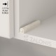 PUSH TO OPEN INDAUX / 2.25Kg ΔΥΝΑΜΗ / ΛΕΥΚΟ