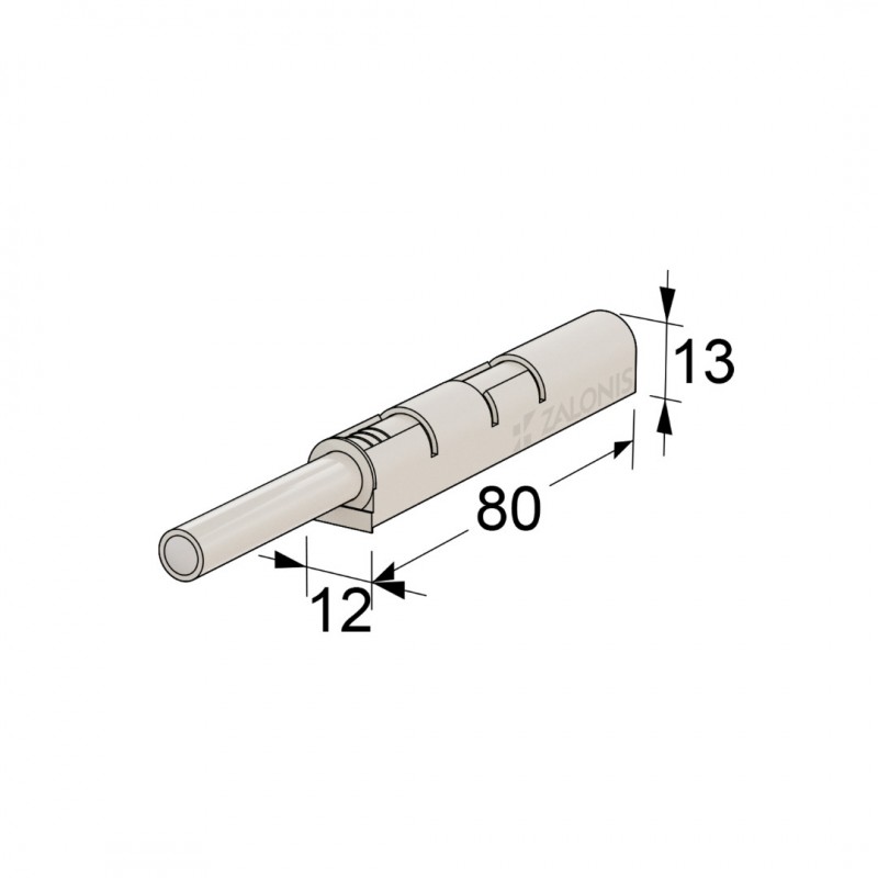 PUSH TO OPEN INDAUX / 2.25Kg ΔΥΝΑΜΗ / ΛΕΥΚΟ