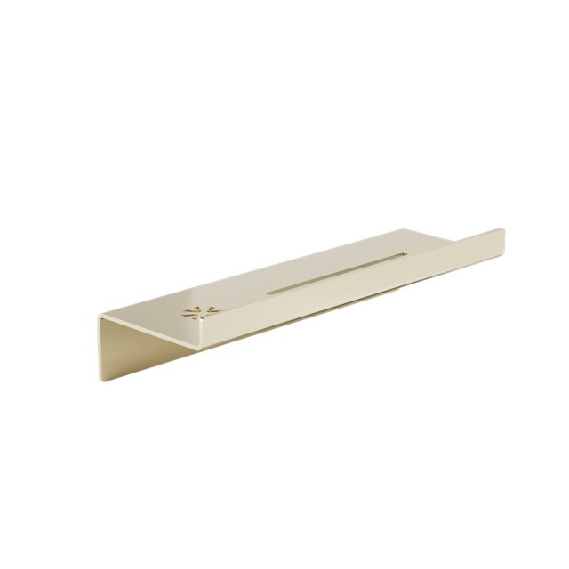 STRANTZA - SHELF SMALL LEDGER WITH DRAIN 30cm LIGHT GOLD