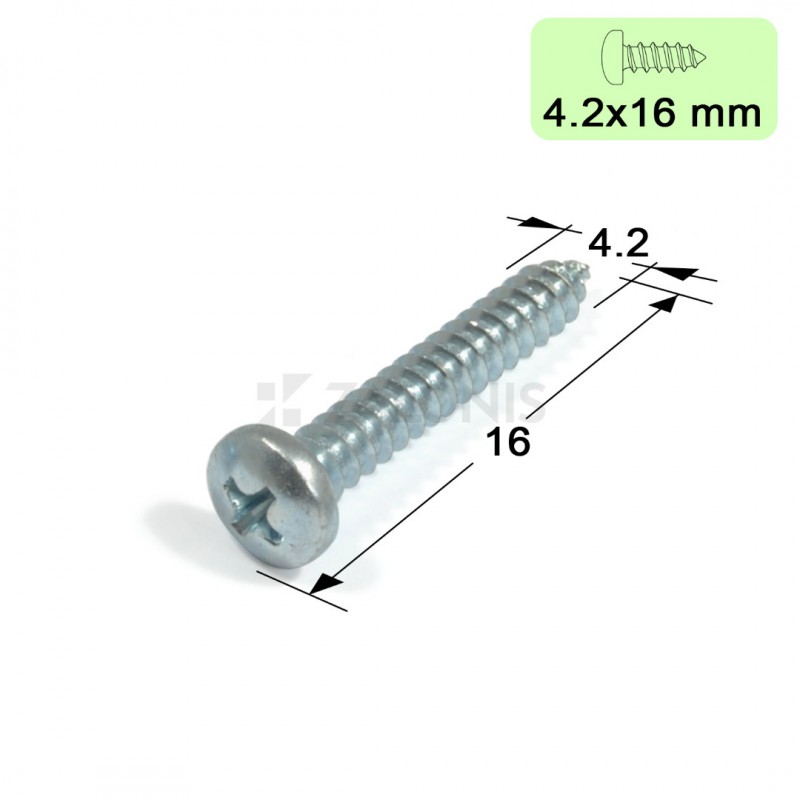 ΛΑΜΑΡΙΝΟΒΙΔΑ ΨΩΜΑΚΙ / 4.2x16 mm / ΓΑΛΒΑΝΙΖΕ