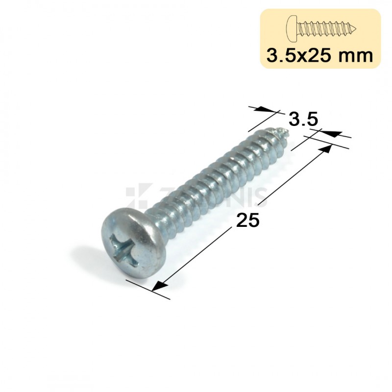 ΛΑΜΑΡΙΝΟΒΙΔΑ ΨΩΜΑΚΙ / 3.5x25 mm / ΓΑΛΒΑΝΙΖΕ