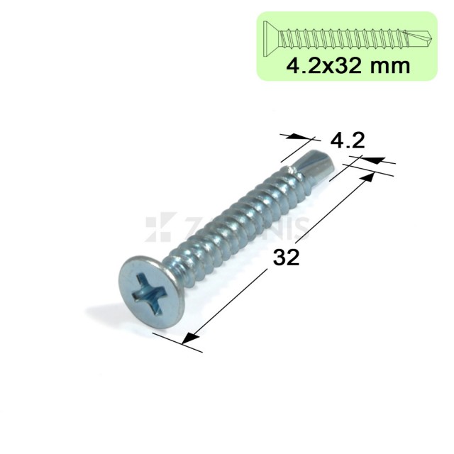 ΤΡΥΠΑΝΟΒΙΔΕΣ ΑΥΤΟΔΙΑΤΡΗΤΕΣ / 4.2x32 mm / ΓΑΛΒΑΝΙΖΕ