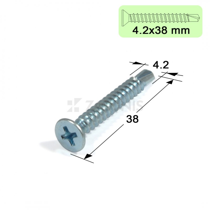 ΤΡΥΠΑΝΟΒΙΔΕΣ ΑΥΤΟΔΙΑΤΡΗΤΕΣ / 4.2x38 mm / ΓΑΛΒΑΝΙΖΕ