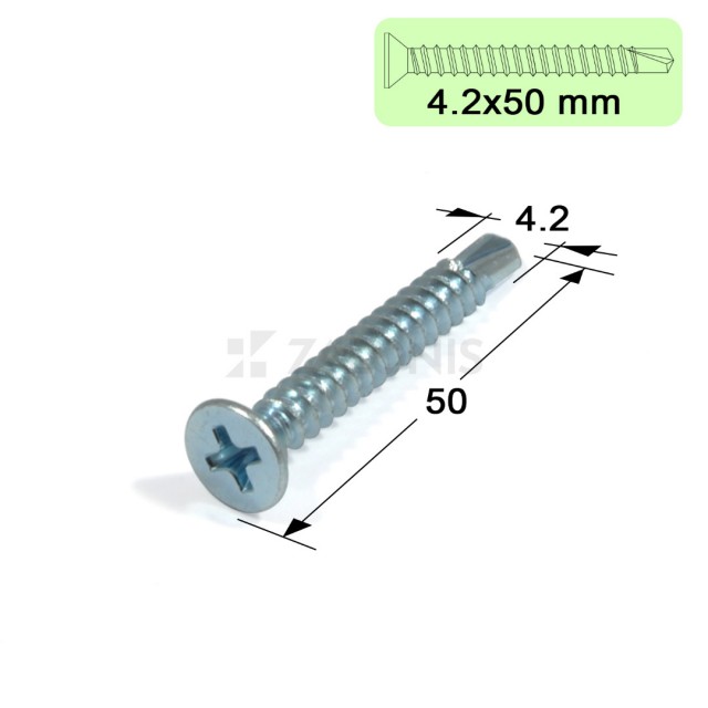 ΤΡΥΠΑΝΟΒΙΔΕΣ ΑΥΤΟΔΙΑΤΡΗΤΕΣ / 4.2x50 mm / ΓΑΛΒΑΝΙΖΕ