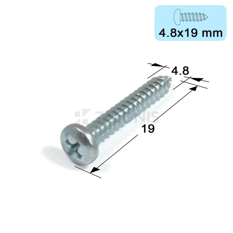 ΛΑΜΑΡΙΝΟΒΙΔΑ ΨΩΜΑΚΙ / 4.8x19 mm / ΓΑΛΒΑΝΙΖΕ