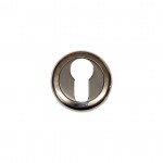 KEYHOLE LOCK ROUND ROSETTE YALE / NICKEL-NICKEL MATT