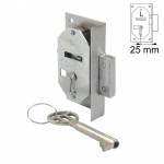 FURNITURE INTERNAL MOUNTING LOCK 25mm / LEFT