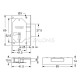 FURNITURE INTERNAL MOUNTING LOCK 25mm / LEFT INTERNAL MOUNTING LOCKS