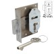 FURNITURE INTERNAL MOUNTING LOCK 40mm / RIGHT INTERNAL MOUNTING LOCKS