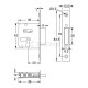 FURNITURE BUILT-IN LOCK 20mm / LEFT BUILT-IN LOCKS