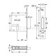 FURNITURE BUILT-IN LOCK 25mm / LEFT BUILT-IN LOCKS