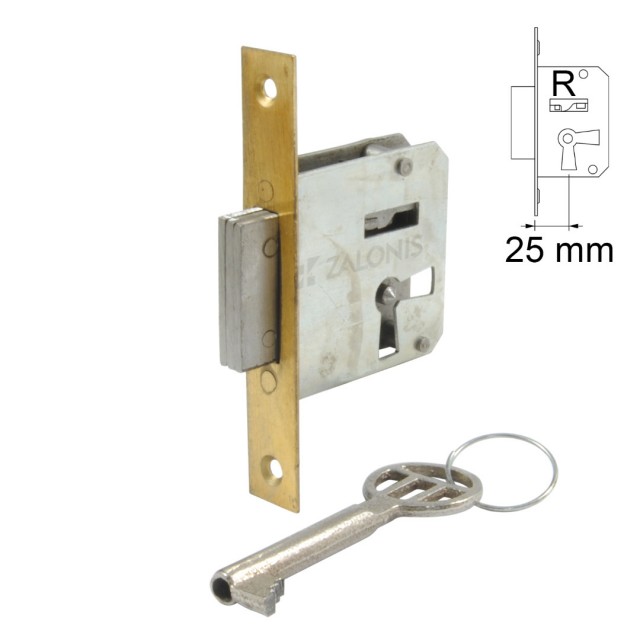 FURNITURE BUILT-IN LOCK 25mm / RIGHT