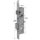 SHORT SECURITY DOOR LOCK GEVY 25mm / MAT NICKEL SHORT SECURITY MORTISE DOOR LOCKS