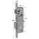 SHORT SECURITY DOOR LOCK GEVY 35mm / MAT NICKEL SHORT SECURITY MORTISE DOOR LOCKS