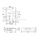 FURNITURE INTERNAL MOUNTING LOCK 30mm / LEFT INTERNAL MOUNTING LOCKS